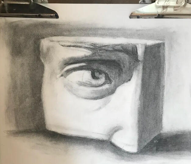 Still Life - charcoal on paper