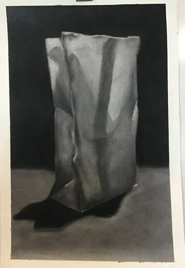 Still life - charcoal on paper